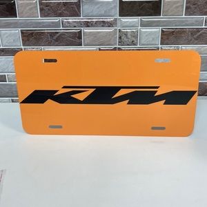 COPY - KTM Motorcycle Logo License Plate